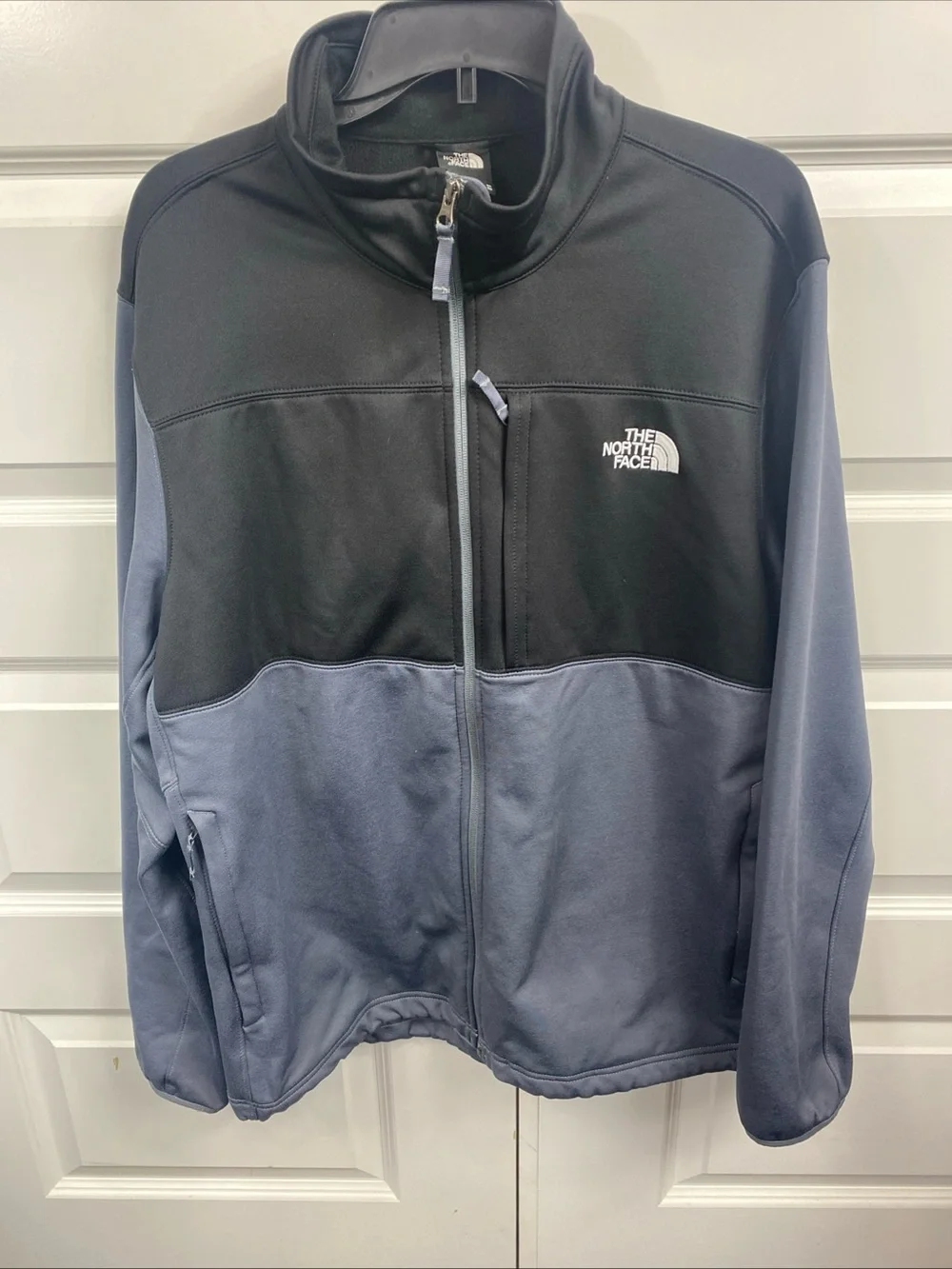 The North Face Men's Black Gray Full Zip Jacket XL Outdoor Casual Extra Large